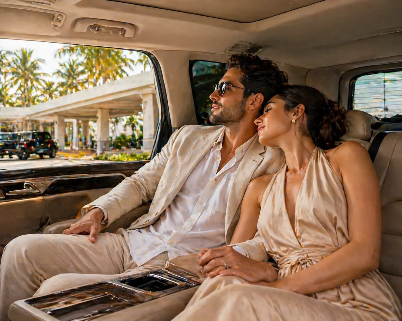 Riviera Concierge planning couples airport transfer and romantic experience in Playa del Carmen