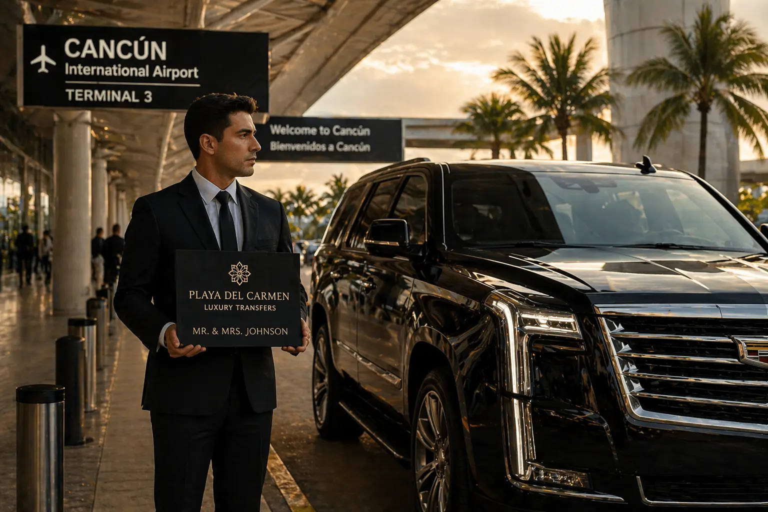 Cancun Airport private driver welcome transportation option