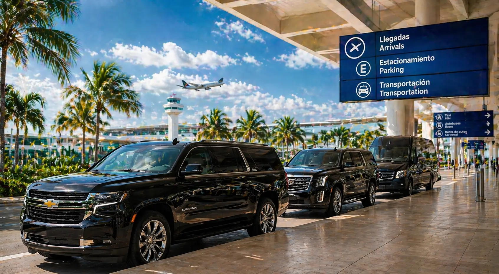 Cancun airport transportation options private transfer shuttle taxi and airport pickup