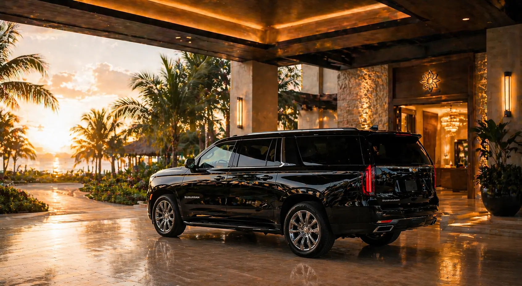 Private Cancun airport transfer price luxury transportation service