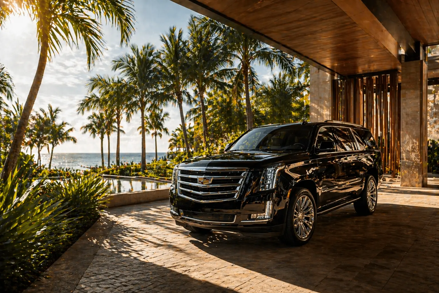 Private airport transfer arrival in Puerto Aventuras Riviera Maya villa and marina community