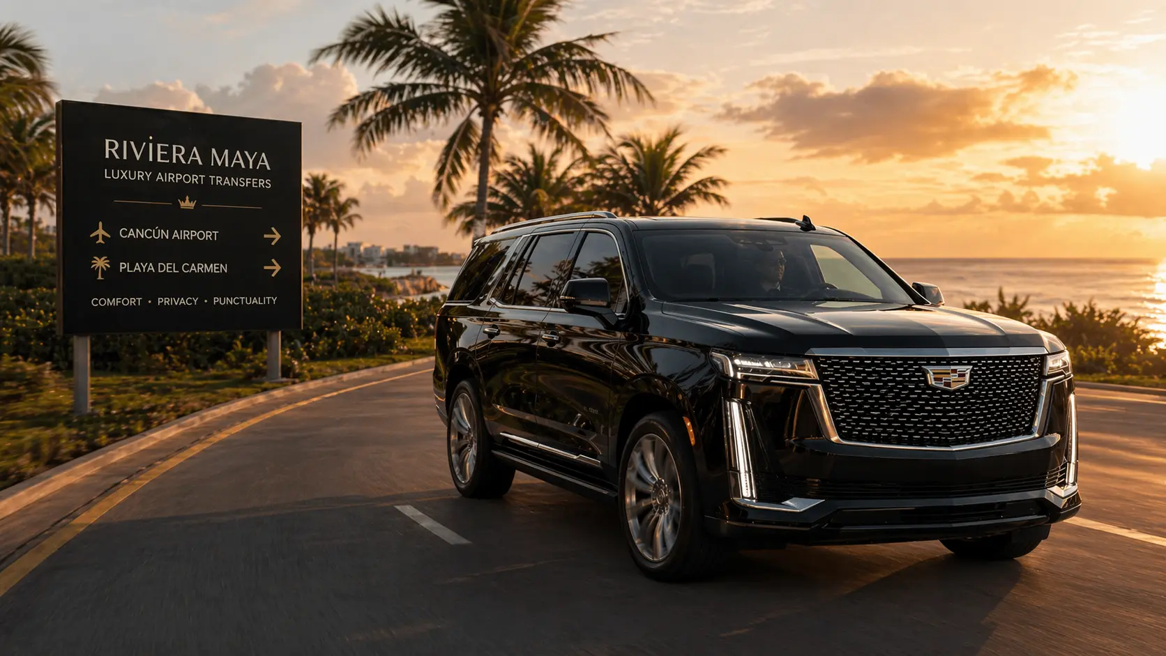 Cancun Airport transportation options private SUV highway transfer