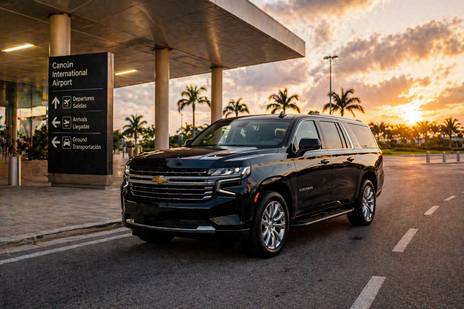 Luxury private concierge transportation service in Riviera Maya — private SUV transfer from Cancun Airport